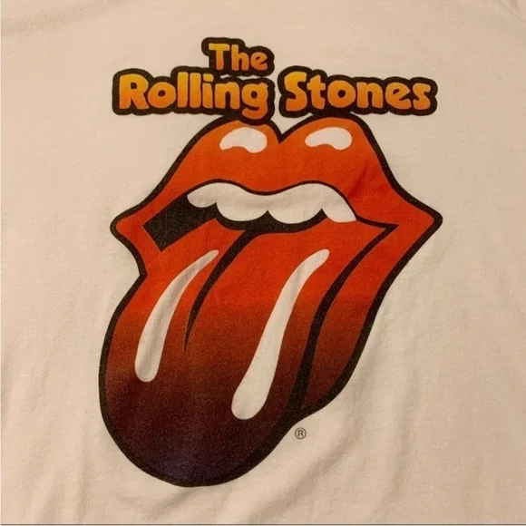 Daydreamer Rolling Stones White Lips Tee Short Sleeve T Shirt - Picture 3 of 10